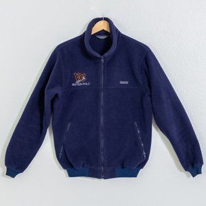 Vintage Patagonia 80's Fleece Jacket, 1988 Made in USA, Navy Blue, Unisex Large